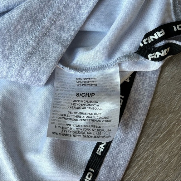 AND1 Mesh Ombre Crew Neck Short Sleeve Shirt - Picture 10 of 15